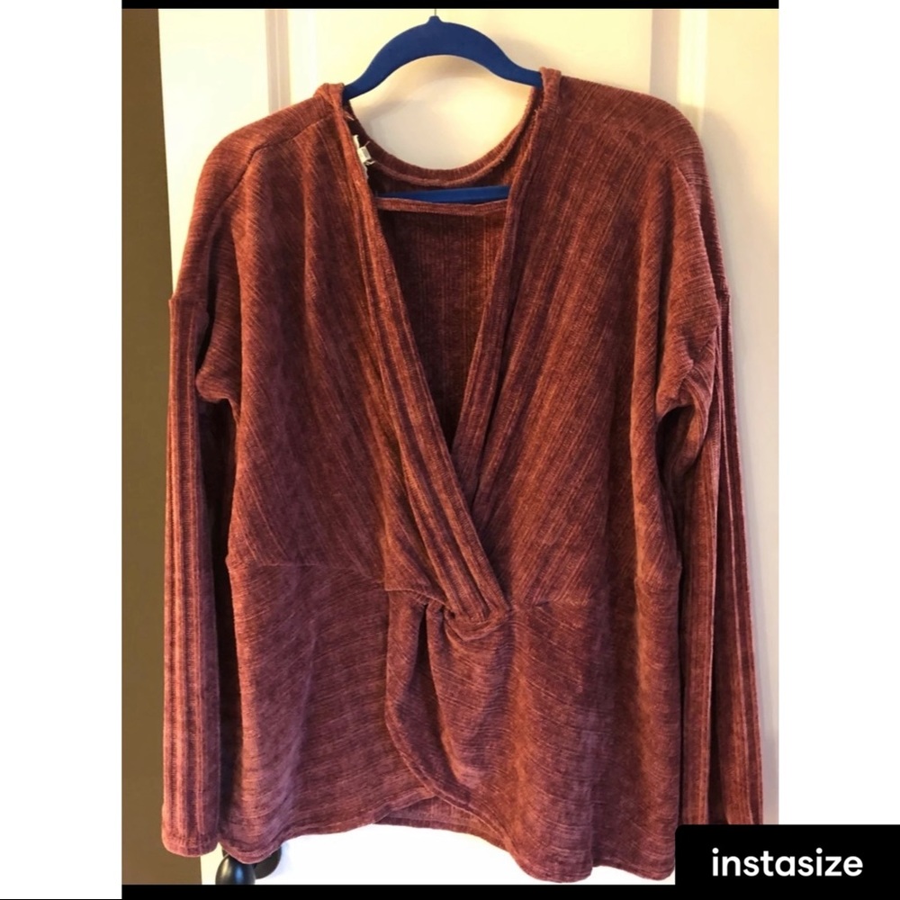 Burnt orange sweater